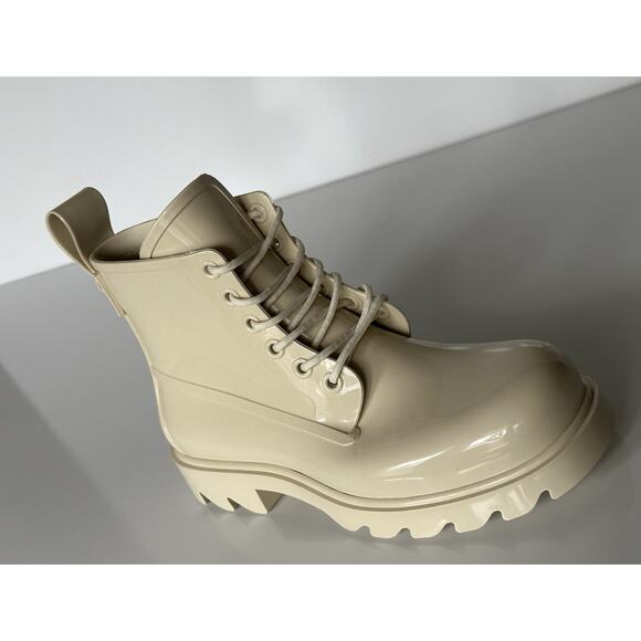 Bottega Veneta Shiny Rubber White Ankle Boots 8 US (41 Euro) 676884 IT NIB $890 main image 13